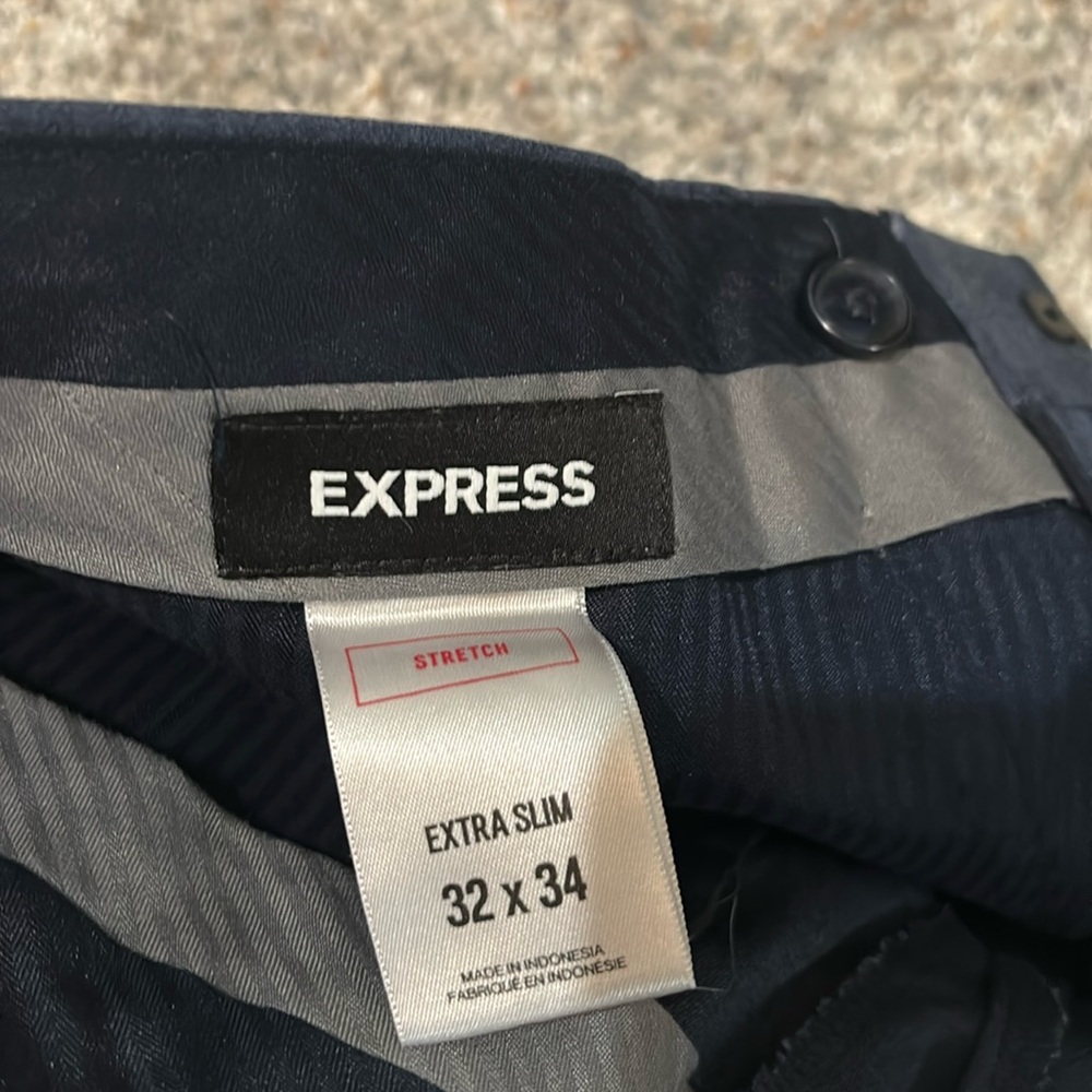 Express navy blue slacks
